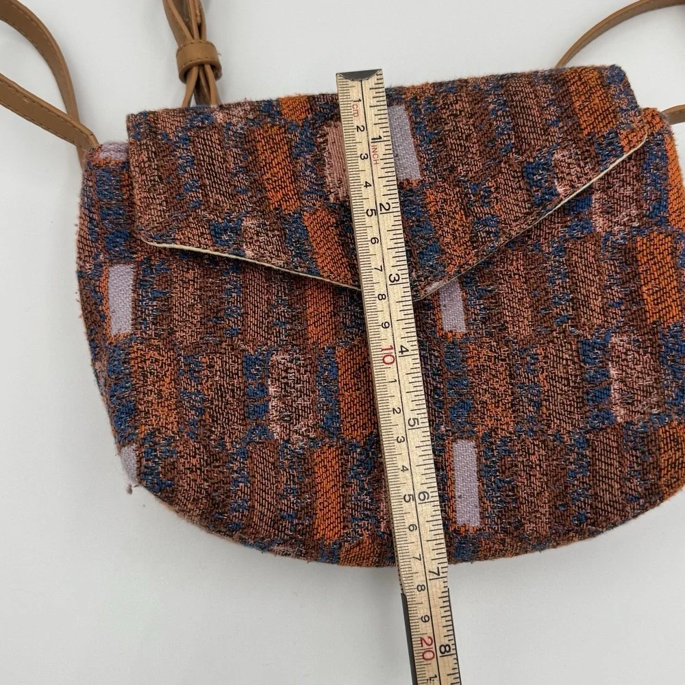Universal Thread Multi Color Fabric Crossbody Bag with Geometric design‎